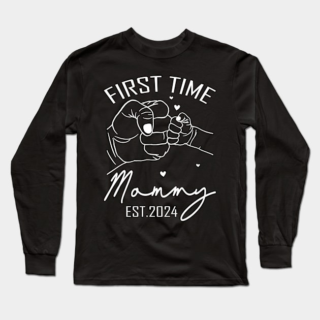 First Time Mommy Est 2024 Long Sleeve T-Shirt by eyelashget